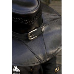 Witch Hunter Hat - Black Leather