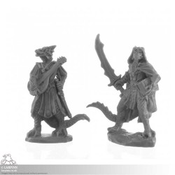 Dragonfolk Bard & Thief - Reaper Bones Black 44145