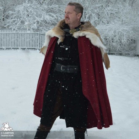 Lothbrok Fur Cloak - Leather Neck Strap