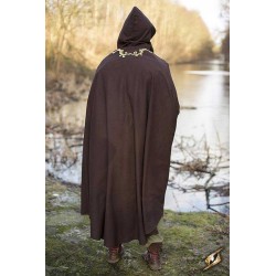 Embroidered Cape/Cloak - Brown