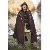 Embroidered Cape/Cloak - Brown