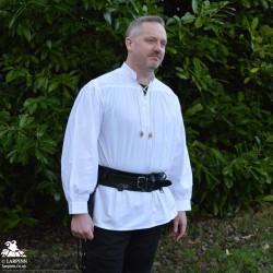Agron Medieval Shirt - White - LARP Costumes