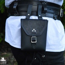 Corym Odin A6 Leather Pouch - Black