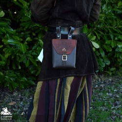 Corym Locko A6 Leather Pouch - Brown