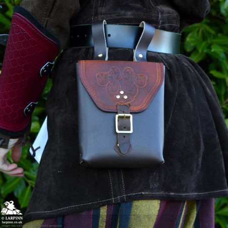 Corym Locko A6 Leather Pouch - Brown