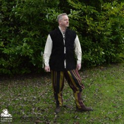 Othello Leather Vest - Black