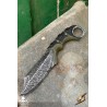 Tactical Throwing Knife - Green - Coreless LARP Throwing Weapon