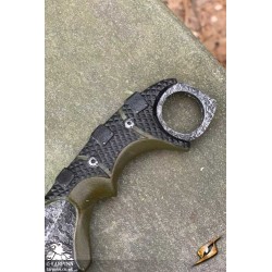 Tactical Throwing Knife - Green - Coreless LARP Throwing Weapon