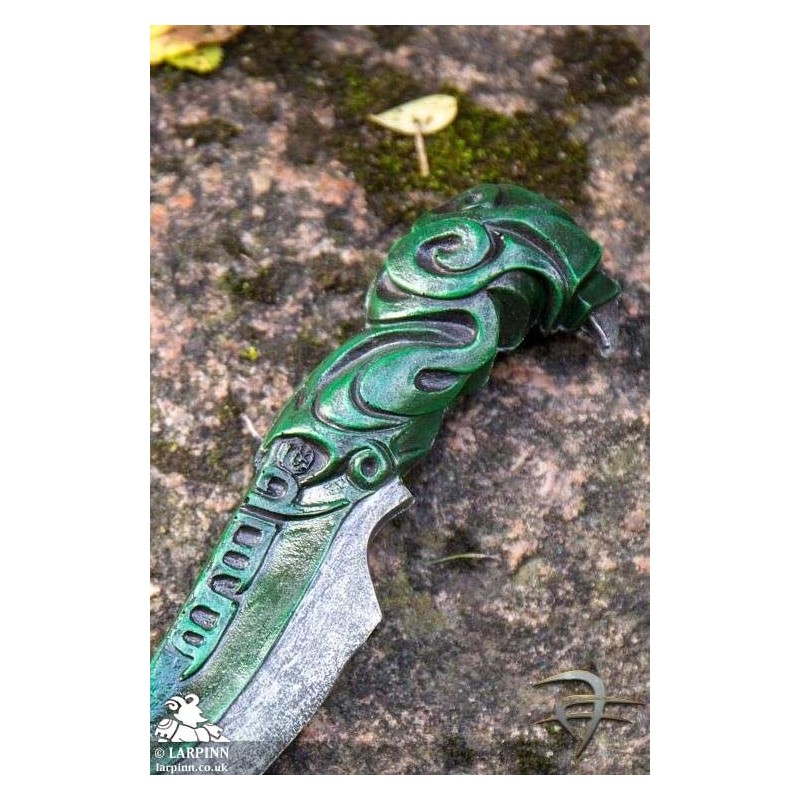 Eldarian Knife - Green - Coreless LARP Throwing Weapon