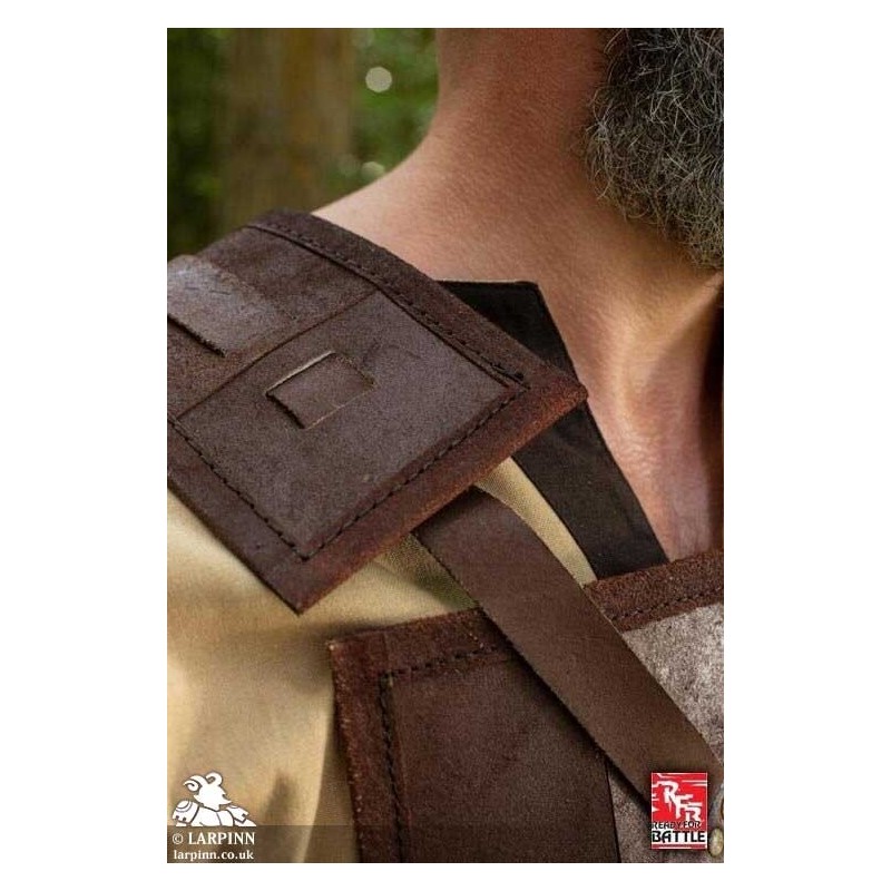 RFB Fighter Leather LARP Armour - Brown - Breastplate Chest Armour