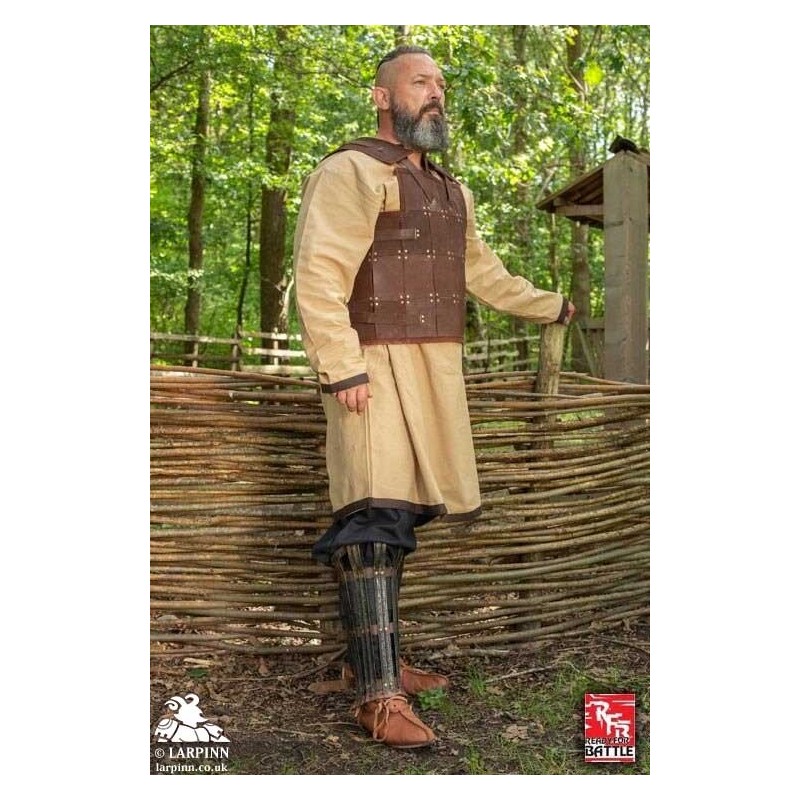 Larp Fighter RFB Fighter Leather LARP Armour - Brown - Breastplate Chest Armour