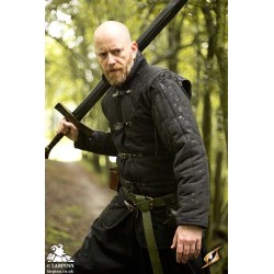 Medieval Warrior Gambeson Sleeves - Black
