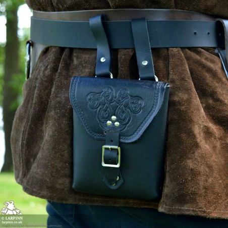 Corym Locko A6 Leather Pouch - Black