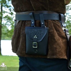 Corym Locko A6 Leather Pouch - Black