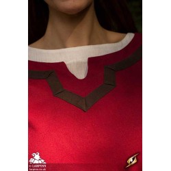 Astrid Dress - Red / Brown