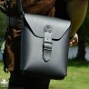 Corym Leather Shoulder Bag - Black