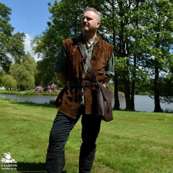 Corym Leather Shoulder Bag - Brown