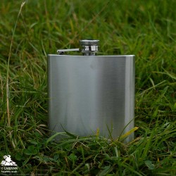 Hip Flask - Brushed Stainless Steel - 6oz