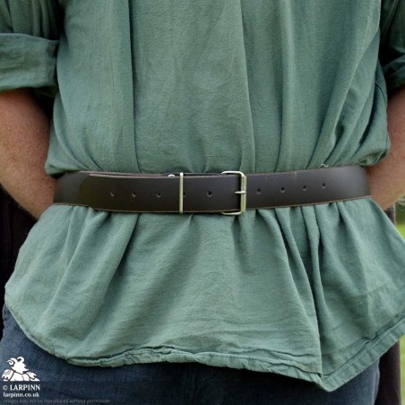 Earl Plain Belt - Brown - 46in