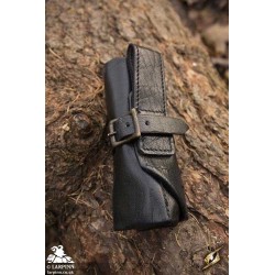 Thieves Tools in Leather Roll Bag - Black