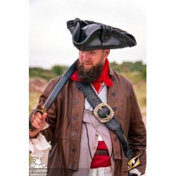 Pirate Tricorn - Faux Leather Hat