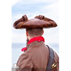 Pirate Tricorn - Faux Leather Hat