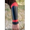 Warrior Bracers - Faux Leather - Black & Red