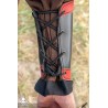 Warrior Bracers - Faux Leather - Black & Red