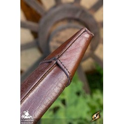 Dagger Scabbard - Straight Full - Brown