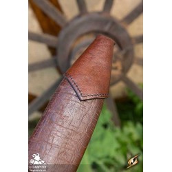 Dagger Scabbard - Straight Full - Brown