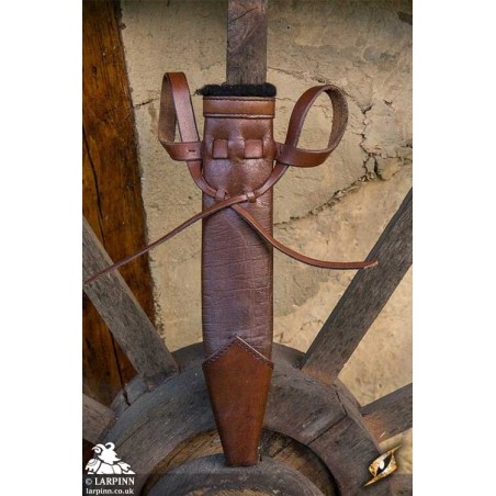 Dagger Scabbard - Straight Full - Brown