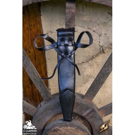 Dagger Scabbard - Straight Full - Black