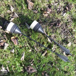 Flat Headed Saftey LARP Crossbow Bolt - Short 12in - IDV