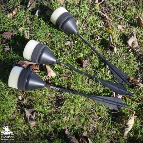 Flat Headed Saftey LARP Crossbow Bolt - Short 12in - IDV