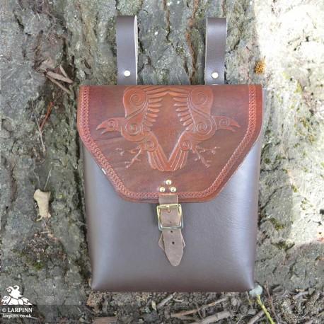 Corym Odin A5 Leather Pouch - Brown