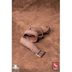 RFB Faux Leather Belt - Laced - Brown