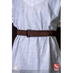 RFB Faux Leather Belt - Laced - Brown
