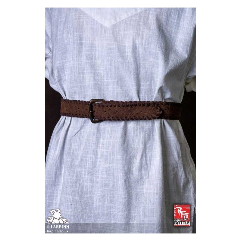 RFB Faux Leather Belt - Laced - Brown