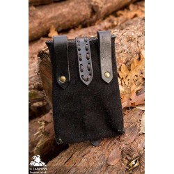 Merchant Suede Bag - Black