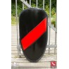 RFB Large Kite Shield - Black/Red - 39IN X 24IN - LARP