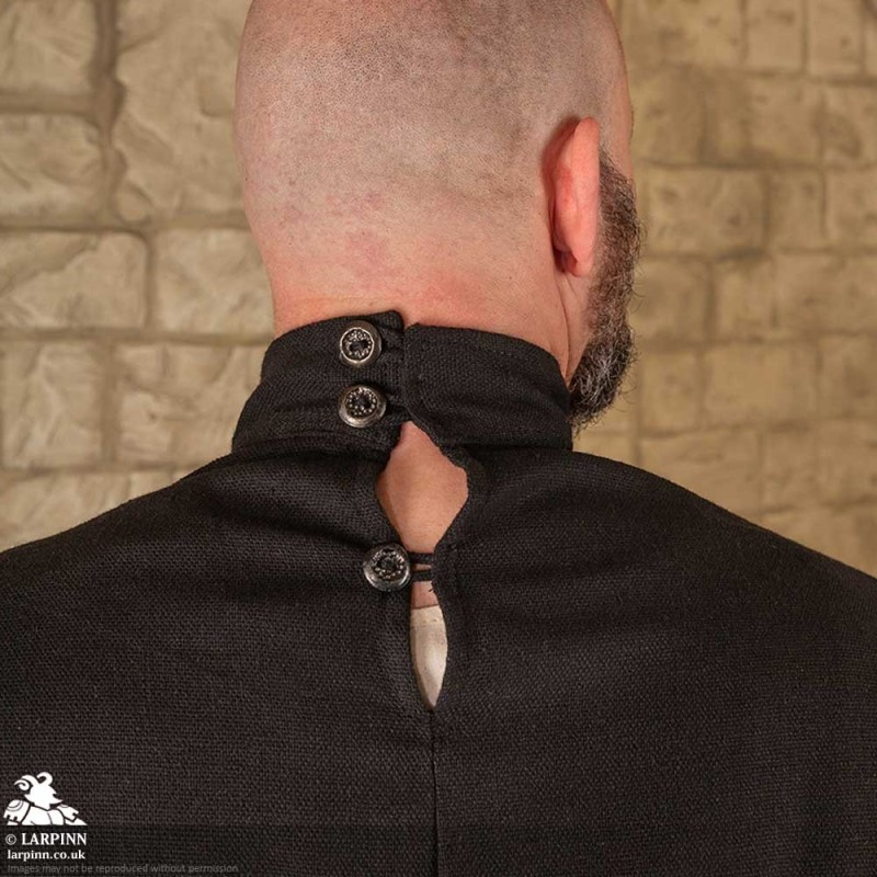 Abraxas Robe - Black - Canvas - LARP Clothing - Monk Costume - Cleric