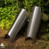 Mark Metal Greaves - Plain Steel