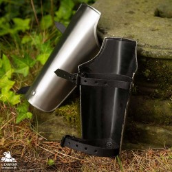 Mark Metal Bracers - Plain Steel