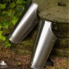 Mark Metal Bracers - Plain Steel