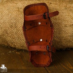 Ulric Arm Bracers - Brown Leather