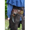 Viking Buckled Drinking Horn Holder - Brown