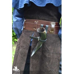 Viking Buckled Drinking Horn Holder - Black