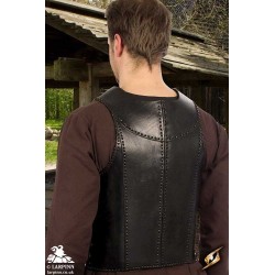 Veteran Leather Armour - Black - Large