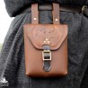 Corym Dragon A6 Leather Pouch - Brown