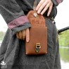 Corym Dragon A6 Leather Pouch - Brown